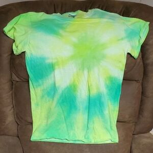 Tie-Dye T-Shirt - Green and Yellow